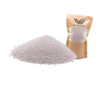 WYSKONT Quartz Sand for Aquarium 1 kg - Fish Tank Natural Substrate and Decoration - Suitable for Malawi and Tanganyika Biotypes - Safe for Live Organisms - White Grain 0.5-0.8mm