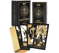 Wyspell Classic Tarot Cards with Guide Book - 78 Gold Tarot Cards for Beginners - Original Tarot Deck with Guidebook