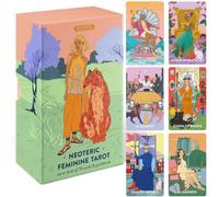 Wyspell Feminine Tarot Deck - Borderless Tarot Cards with Guide Book for Beginners - Beginner Playing Cards Set