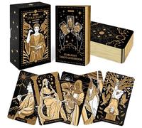 Wyspell Tarot Cards - Starlight Tarot with Guide Book, Unique Tarot Deck for Beginners, Modern Divination Cards (Gold)