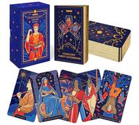 Wyspell Tarot Cards with Guide Book - Starlight Unique Tarot Deck (Blue)