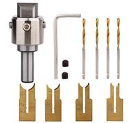WYSRJ Wooden Bead Maker Beads Drill Bit Milling Cutter Set Wood Ring Drill Bit 6-12mm Carbide Router Bit Ball Blade Woodworking Tool Kit for DIY Making Jewelry