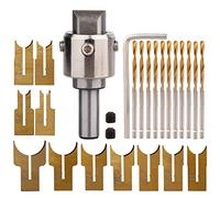 WYSRJ Wooden Bead Maker Beads Drill Bit Milling Cutter Set Wood Ring Drill Bit 6-25mm Carbide Router Bit Ball Blade Woodworking Tool Kit for DIY Making Jewelry
