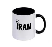 WYSTEN Free Iran Coffee Mug Ceramic 350ml, with Artisan Finish Stylish, for Tea Latte Cappuccino, Mug(Black)