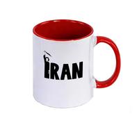 WYSTEN Free Iran Coffee Mug Ceramic 350ml, with Artisan Finish Stylish, for Tea Latte Cappuccino, Mug(Red)