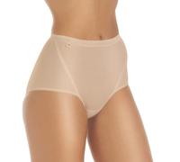 Wysteria Lane Cotton Comforts Women’s Maxi Briefs 3 Pack - Beige - UK16 / EU44 - High Waist Full Coverage Cotton-Rich Stretch Knickers - Soft Breathable Everyday Underwear