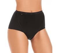 Wysteria Lane Cotton Comforts Women’s Maxi Briefs 3 Pack - Black - UK22 / EU50 - High Waist Full Coverage Cotton-Rich Stretch Knickers - Soft Breathable Everyday Underwear