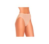 Wysteria Lane Cotton Comforts Women's High Leg Briefs 3 Pack Soft Medium Coverage in Beige | Size: 10 Wysteria Lane Beige 10