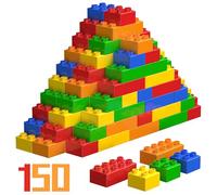 WYSWYG Big Building Blocks Sets for Age 3-5, Large Building Bricks Compatible with Duplo Building Bricks, Kid Building Blocks for Ages 3 4 5 6, Big Blocks Gifts for Boys Girls,150PCS.