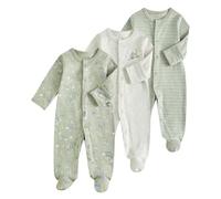 WYTbaby 3 Pack Baby Romper Cotton One Piece Newborn Jumpsuit Long Sleeve Bodysuit Baby Grows for 0-12 Months