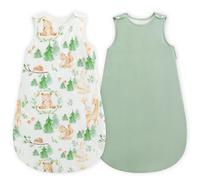 WYTbaby Baby Sleeping Bag 1.5 Tog 100% Cotton Newborn Sleep Sack All Season Sleeping Bag for Boys and Girls 12-18 Months