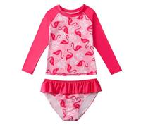 WYTbaby Girls Swimming Costume Uv Protection 2pcs Long Sleeve Mermaid Swimsuit Girls Rash Guard Summer Beach Swimming Set for 5-6 Years