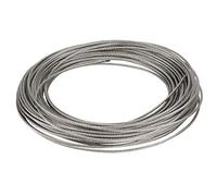 Wytino 304 Stainless Steel Wire Rope, 2mm/2.5mm/3mm Diameter High Hardness Rustproof for Fishing, Lifting, DIY (3 Sizes)