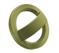 WYTUDTE Magnetic Silicone Comfy Ring Grip Phone Holder, Strong Grip, Comfortable, Easy to Install and Remove, Compatible with iPhone 16/15/14/13/12 Series, Magsafe, Wasabi Green
