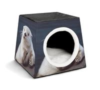 WYUSPGK Capsule Pet Nest Stylish and Cozy Space Capsule Design for Small Pets, White Otter Print Stylish Pet Nest Cozy Pet Nest Portable Pet Nest