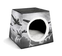 WYUSPGK Capsule Pet Nest Stylish and Cozy Space Capsule Design for Small Pets, World War Print Stylish Pet Nest Cozy Pet Nest Portable Pet Nest