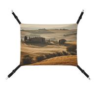 WYUSPGK Cozy Pet Hammock, View of Typical Tuscany Landscape Print Breathable Pet Hammock Space-Saving Canvas Bed for Cats and Small Dogs, Adjustable, Portable, and Easy to Clean