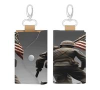 WYUSPGK Leather Key Bag, United States Marine Print Chic Key Holder Everyday Key Wallet Multi-functional Key Bag Convenient Key Bag, Style, One size