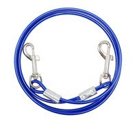 WYuZe Dog Tie Down 6ft 10ft Tie Out Cable Short Training Tether Indoor Yard | Chew Proof Dog Leash for Medium Large Dogs Strong Teething Puppies Porch Outdoor Camping Heavy Duty Steel Wire