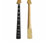 Wyvix Electric Bass Guitar Neck 20 Frets Rosewood Fingerboard Maple Shaft Gloss Replacement Part DIY 4 String 18mm Tuner Holes