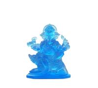 Wyvix Lord Ganesha Statue Ancient Liuli Crystal Style - Handmade Hindu Elephant Idol for Wealth, Feng Shui & Diwali Decor(Matte Blue)