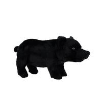 Wyvix Realistic Black Pig Plush Toy - 13.8" Soft Pot-Bellied Stuffed Animal Farm Doll for Kids