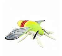Wyvix Realistic Coffee Bee -moth Plush Toy - 13" Wingspan Soft Clearwing Stuffed Animal With Mesh Wings & Bead Filling