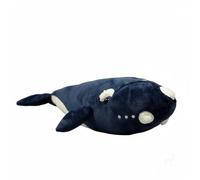 Wyvix Realistic Right Whale Plush Toy - 16.5" Soft North Atlantic Stuffed Animal with Callosities & Bead Filling