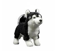 Wyvix Realistic Siberian Husky Plush - 11" Standing Sled Dog Stuffed Animal for Kids