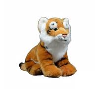 Wyvix Realistic Tiger Plush Toy - 11" Sitting Bengal Cub Stuffed Animal with Bead Filling