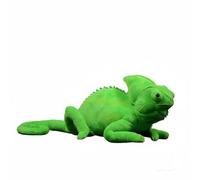 Wyvix Realistic Veiled Plush Toy - 15" Soft Green Lizard Stuffed Animal with Curled Tail & Bead Filling