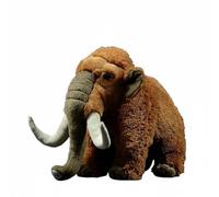 Wyvix Realistic Woolly Mammoth Plush Toy - 13" Soft Shaggy Prehistoric Elephant Stuffed Animal