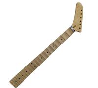 Wyvix Reverse Banana Headstock Guitar Neck Full Scalloped Maple 22 Frets 25.5 Inch Scale Replacement DIY