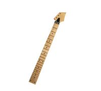 Wyvix Scalloped Electric Guitar Neck Maple Gloss 24 Frets Dot Inlay Replacement Part DIY 10mm Holes