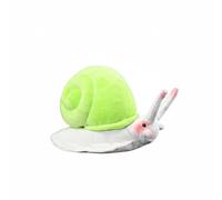 Wyvix Soft Green Mountain Snail Plush Toy - 9.8" Emerald Stuffed Animal with Pink Cheeks & Bead Filling