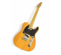 Wyvix T-Style Electric Guitar Solid Mahogany Body Maple Neck SS Pickups 3-Way for Professionals(Natural Amber)