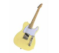 Wyvix T-Style Electric Guitar Solid Mahogany Body Maple Neck SS Pickups 3-Way for Professionals(Vintage Cream)
