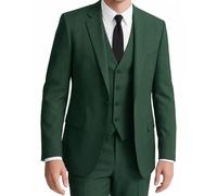 WYWK Mens 3 Piece Suit Tuxedo Jacket Adjustable Waistcoat Trousers Tie Set