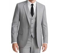 WYWK Mens 3 Piece Suit Tuxedo Jacket Adjustable Waistcoat Trousers Tie Set | Suit UK,Slim Fit,Single Breasted,1 Button,Wrinkle Resistant,Real Pockets,Wedding,Business,Dinner Party, Formal Occasions