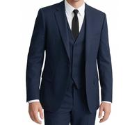 WYWK Mens 3 Piece Suit Tuxedo Jacket Adjustable Waistcoat Trousers Tie Set | Suit UK,Slim Fit,Single Breasted,1 Button,Wrinkle Resistant,Real Pockets,Wedding,Business,Dinner Party, Formal Occasions