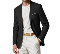 WYWK Mens One Button Blazer Smart Casual Slim Fit Suit Jacket Sports Coat | Blazer UK,Real Pockets,Single Button,Light Shoulder padding,Breathable Fabric,Lightweight ,Business,Wedding,Travel