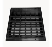 WYWY ABS Square Pool Drain Grate Cover 250x250mm - Durable Backwater & Overflow Drain Grille for Garden, Swimming Pool, Efficient Water Drainage(Black)