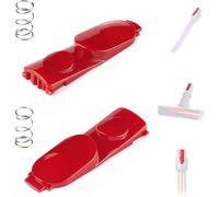 WYWY.Wide New Upgrade 2 Pack Wand Tube/Cleaner Head Clip Latch Tab Button Compatible with Dyson V7 V8 V10 V11 V15 Vacuum Cleaner, Wand Replacement/Illumination Tool Button with Spring