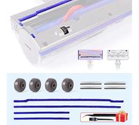 WYWY.Wide Plush Strips + Rollers Wheel + Axles Replacement for Dyson V6 V7 V8 V10 V11 DC62 Direct Drive Cleaner Head Felt Strips Wheels Parts