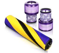 WYWY.Wide Soft Roller Brush Bar Replacement Part Compatible with Dyson V15 Detect Slim Vacuum Cleaner, 2 Pack V15 HEPA Filters,Mopping Vacuum Attachments Compatible with Part No.971634-01