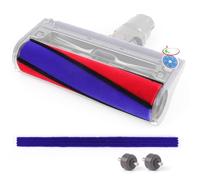 WYWY.Wide Soft Roller Brush Bar + Roller Wheels + Felt Bar Replacement for Dyson V6 V7 V8 V10 V11 Vacuum Cleaner Fluffy/Absolute Head Replacement Parts No.966488-01
