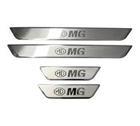 WYXAXNM 4Pcs Car Outer Door Sill Kick Plates Protector Accessories for MG 2015-2024, Scuff Guard Threshold Welcome Pedal Strip Cover, Auto Styling Decoration Interior Accessories,Silver