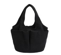 WYXDYSJWM Womens Corduroy Tote Bag, Small Shoulder Handbags,Casual Purse Tote Bag Handbag Daily Shopping Bag Fashion Handbags (black)