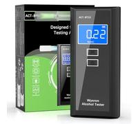 Wyxron Breathalyzer, Alcohol Breathalysers Tester Professional Breath Tester High Accuracy With LCD Digital Display/Records/10 Mouthpieces, for Individuals/Families/Parties Quick Test