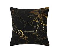WYYDPPLK Black And Gold Background Print Luxurious Double-Sided Printed Cushion Cover - 100% Polyester - Four Seasons Universal Throw Pillow Cover For Ideal Home Decoration
